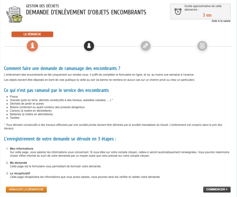 Service des encombrants